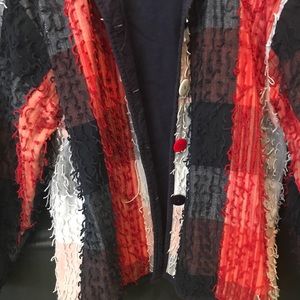 Like New Kern Hart red white blue Jacket